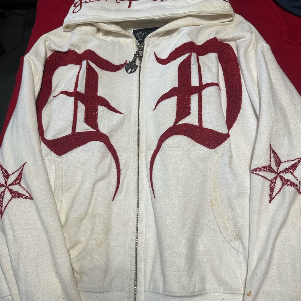 Dussault Summer Edition White Red D’s L Hoodie 280 made only Discontinued